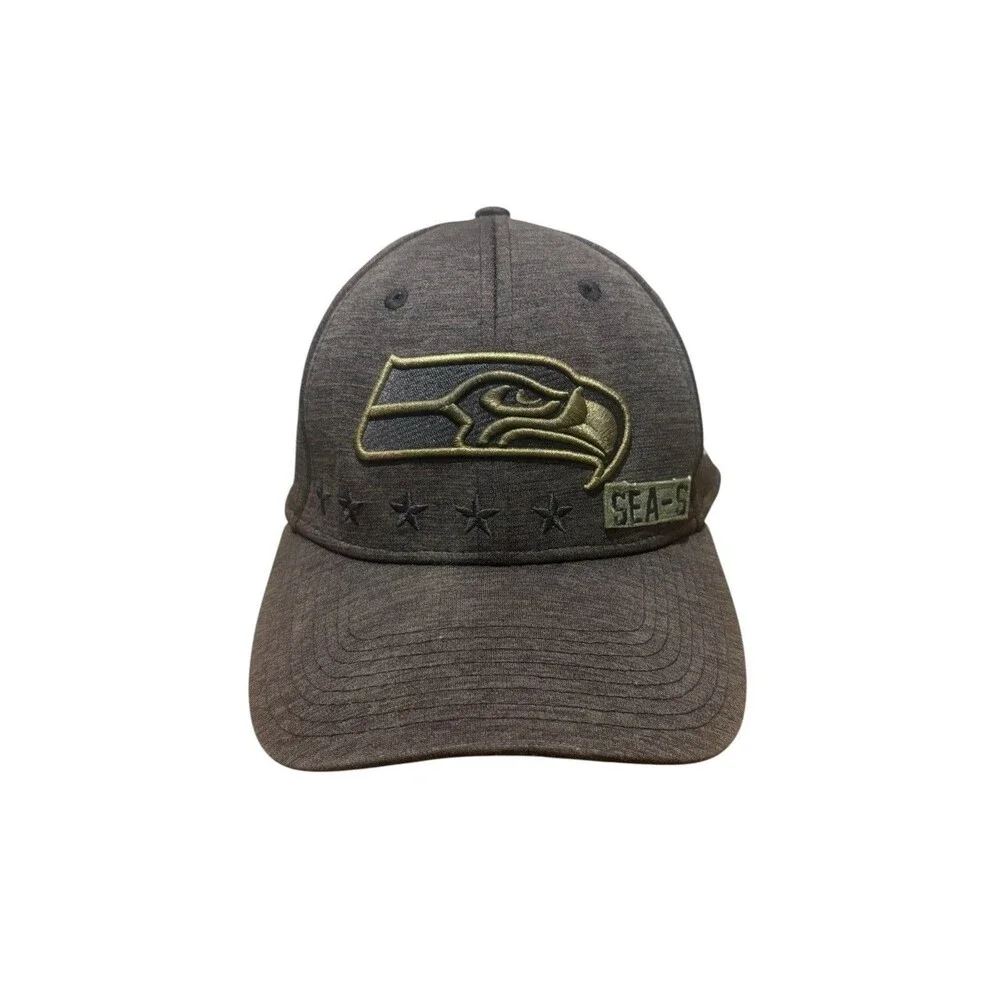 New Era 39THIRTY NFL Seattle Seahawks Salute To Service Hat M/L